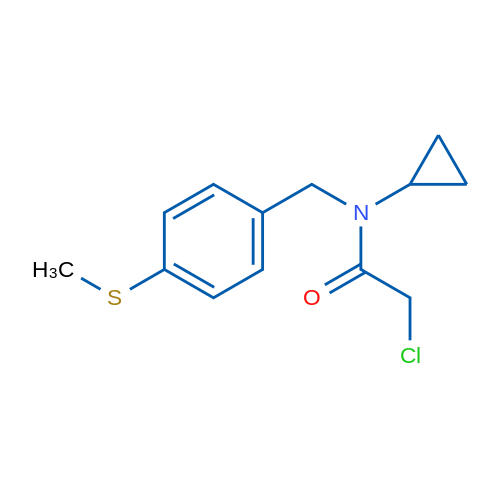 2-Chloro-N-cyclopropyl-N-(4-(methylthio)benzyl)acetamide 1g