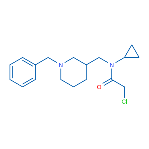 N-((1-Benzylpiperidin-3-yl)methyl)-2-chloro-N-cyclopropylacetamide 1g