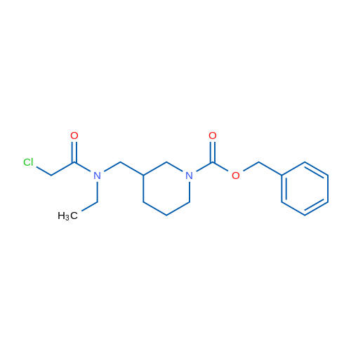 Benzyl 3-((2-chloro-N-ethylacetamido)methyl)piperidine-1-carboxylate 1g