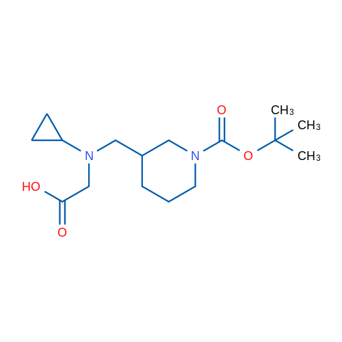 2-(((1-(tert-Butoxycarbonyl)piperidin-3-yl)methyl)(cyclopropyl)amino)acetic acid 1g