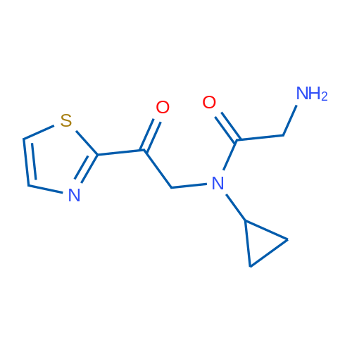 2-Amino-N-cyclopropyl-N-(2-oxo-2-(thiazol-2-yl)ethyl)acetamide 1g