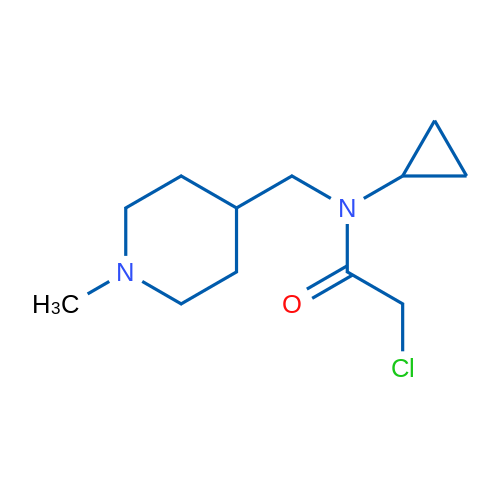 2-Chloro-N-cyclopropyl-N-((1-methylpiperidin-4-yl)methyl)acetamide 1g