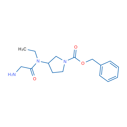 Benzyl 3-(2-amino-N-ethylacetamido)pyrrolidine-1-carboxylate 1g