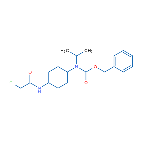 Benzyl (4-(2-chloroacetamido)cyclohexyl)(isopropyl)carbamate 1g