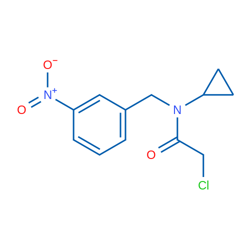 2-Chloro-N-cyclopropyl-N-(3-nitrobenzyl)acetamide 1g