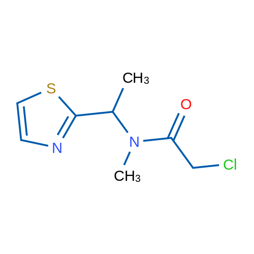 2-Chloro-N-methyl-N-(1-(thiazol-2-yl)ethyl)acetamide 1g