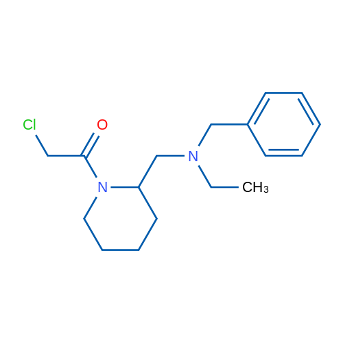 1-(2-((Benzyl(ethyl)amino)methyl)piperidin-1-yl)-2-chloroethanone 1g