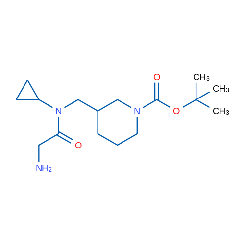 tert-Butyl 3-((2-amino-N-cyclopropylacetamido)methyl)piperidine-1-carboxylate 1g