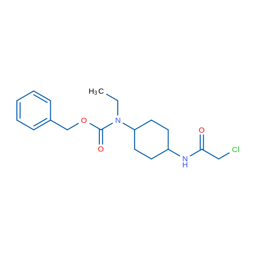 Benzyl (4-(2-chloroacetamido)cyclohexyl)(ethyl)carbamate 1g