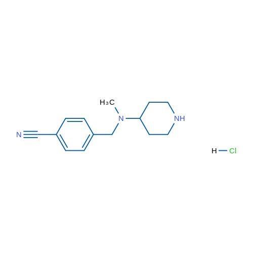 4-((Methyl(piperidin-4-yl)amino)methyl)benzonitrile hydrochloride 1g