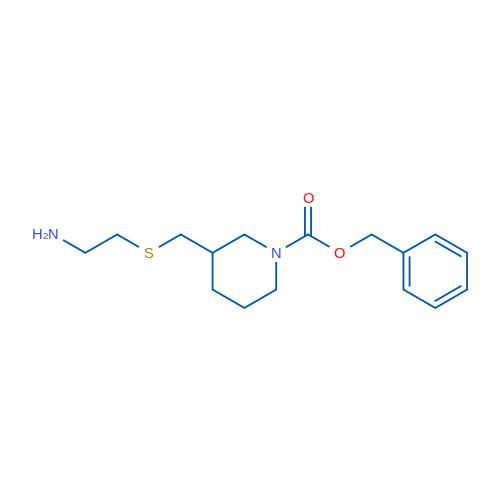 Benzyl 3-(((2-aminoethyl)thio)methyl)piperidine-1-carboxylate 1g