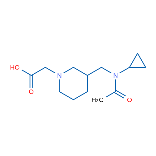 2-(3-((N-Cyclopropylacetamido)methyl)piperidin-1-yl)acetic acid 1g