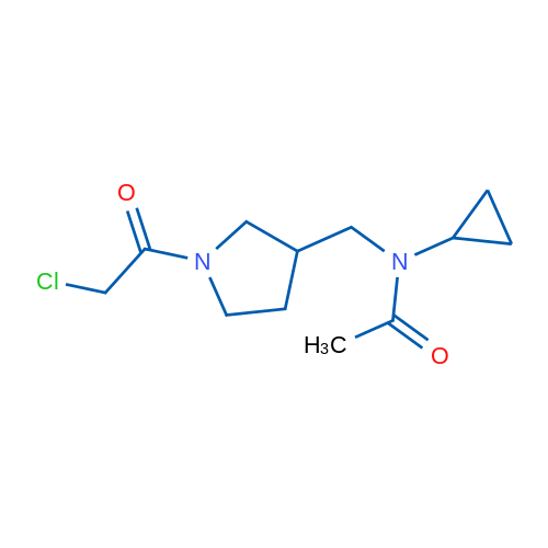 N-((1-(2-Chloroacetyl)pyrrolidin-3-yl)methyl)-N-cyclopropylacetamide 1g