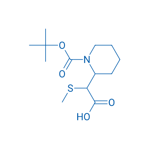 2-(1-(tert-Butoxycarbonyl)piperidin-2-yl)-2-(methylthio)acetic acid 1g