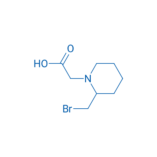 2-(2-(Bromomethyl)piperidin-1-yl)acetic acid 250mg