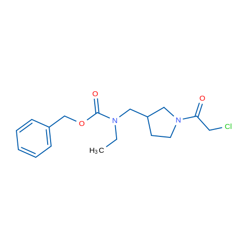 Benzyl ((1-(2-chloroacetyl)pyrrolidin-3-yl)methyl)(ethyl)carbamate 1g