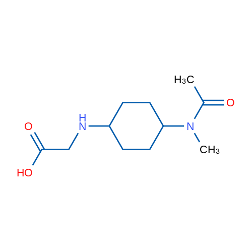 2-((4-(N-Methylacetamido)cyclohexyl)amino)acetic acid 1g