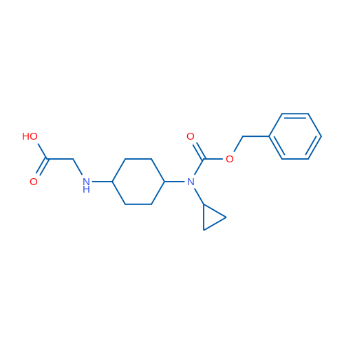 2-((4-(((Benzyloxy)carbonyl)(cyclopropyl)amino)cyclohexyl)amino)acetic acid 1g