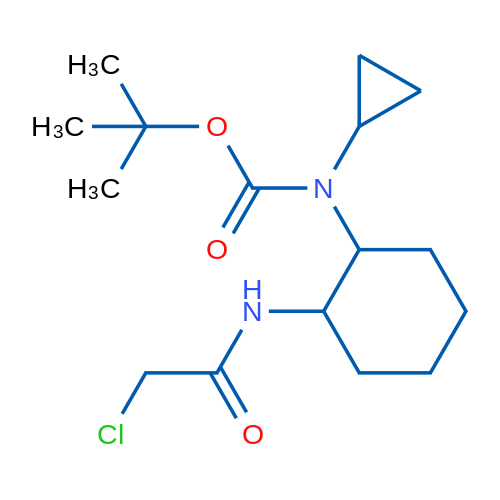 tert-Butyl (2-(2-chloroacetamido)cyclohexyl)(cyclopropyl)carbamate 1g