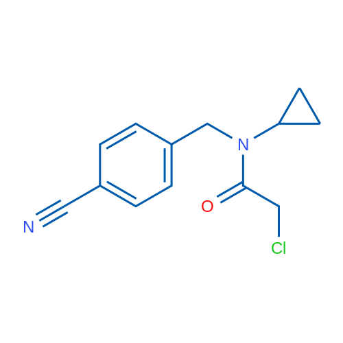 2-Chloro-N-(4-cyanobenzyl)-N-cyclopropylacetamide 1g