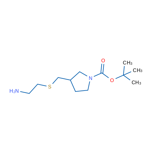 tert-Butyl 3-(((2-aminoethyl)thio)methyl)pyrrolidine-1-carboxylate 1g