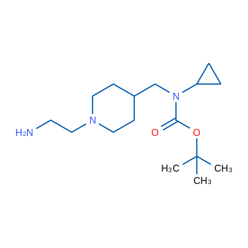 tert-Butyl ((1-(2-aminoethyl)piperidin-4-yl)methyl)(cyclopropyl)carbamate 1g