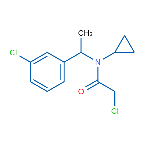 2-Chloro-N-(1-(3-chlorophenyl)ethyl)-N-cyclopropylacetamide 1g