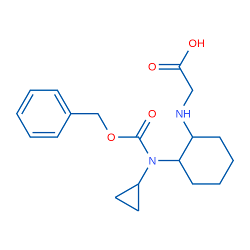 2-((2-(((Benzyloxy)carbonyl)(cyclopropyl)amino)cyclohexyl)amino)acetic acid 1g
