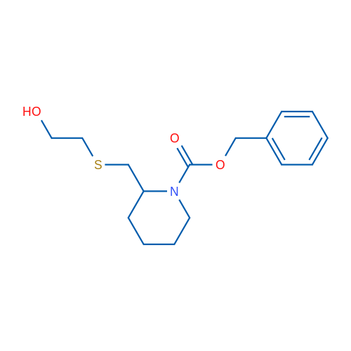 Benzyl 2-(((2-hydroxyethyl)thio)methyl)piperidine-1-carboxylate 1g