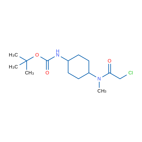 tert-Butyl (4-(2-chloro-N-methylacetamido)cyclohexyl)carbamate 1g