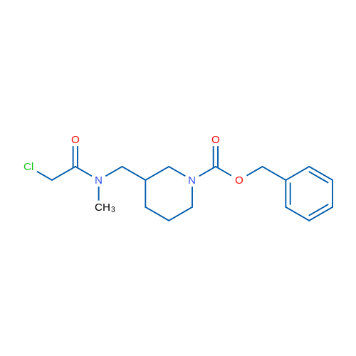 Benzyl 3-((2-chloro-N-methylacetamido)methyl)piperidine-1-carboxylate 1g
