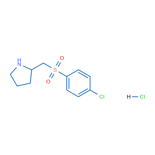 2-(((4-Chlorophenyl)sulfonyl)methyl)pyrrolidine hydrochloride 1g