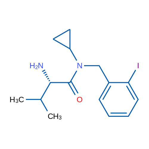 (S)-2-Amino-N-cyclopropyl-N-(2-iodobenzyl)-3-methylbutanamide 1g
