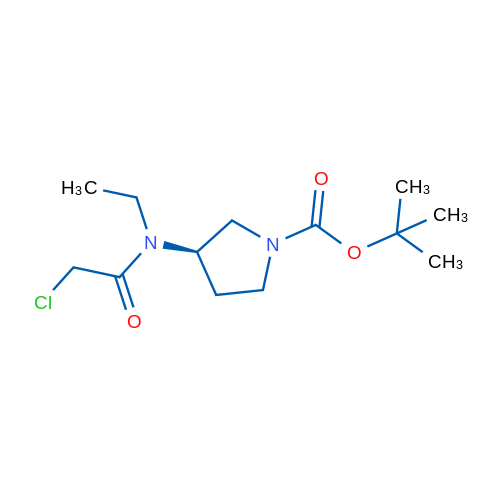 (R)-tert-Butyl 3-(2-chloro-N-ethylacetamido)pyrrolidine-1-carboxylate 1g
