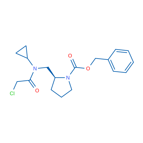 (S)-Benzyl 2-((2-chloro-N-cyclopropylacetamido)methyl)pyrrolidine-1-carboxylate 1g
