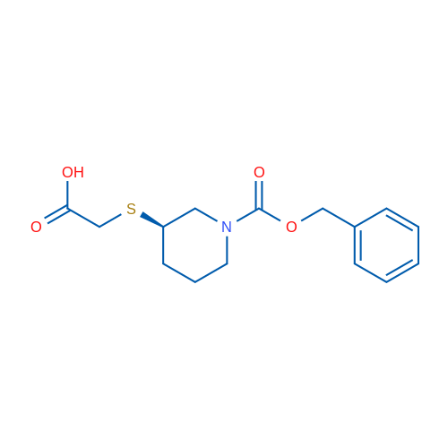 (R)-2-((1-((Benzyloxy)carbonyl)piperidin-3-yl)thio)acetic acid 1g