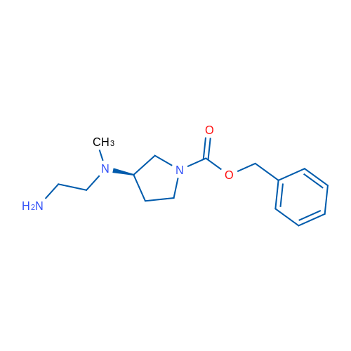 (R)-Benzyl 3-((2-aminoethyl)(methyl)amino)pyrrolidine-1-carboxylate 1g