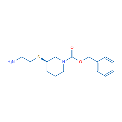 (R)-Benzyl 3-((2-aminoethyl)thio)piperidine-1-carboxylate 1g