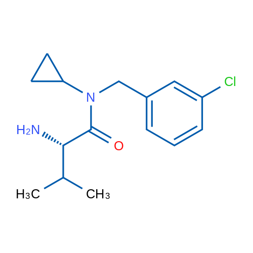 (S)-2-Amino-N-(3-chlorobenzyl)-N-cyclopropyl-3-methylbutanamide 1g