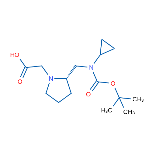 (S)-2-(2-(((tert-Butoxycarbonyl)(cyclopropyl)amino)methyl)pyrrolidin-1-yl)acetic acid 1g