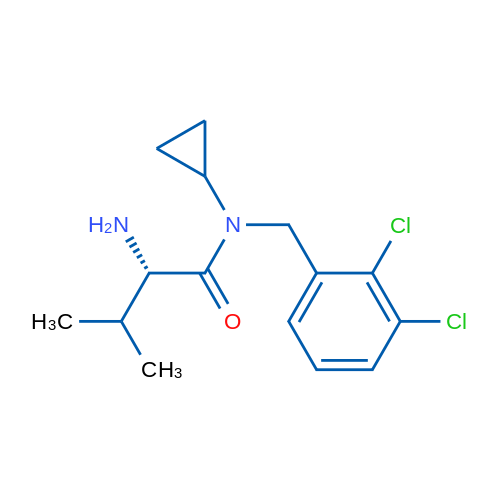 (S)-2-Amino-N-cyclopropyl-N-(2,3-dichlorobenzyl)-3-methylbutanamide 1g
