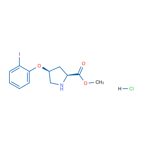 (2S,4S)-Methyl 4-(2-iodophenoxy)pyrrolidine-2-carboxylate hydrochloride 1g