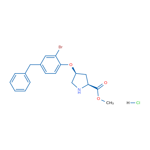 (2S,4S)-Methyl 4-(4-benzyl-2-bromophenoxy)pyrrolidine-2-carboxylate hydrochloride 1g