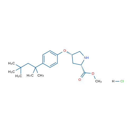 (2S,4S)-Methyl 4-(4-(2,4,4-trimethylpentan-2-yl)phenoxy)pyrrolidine-2-carboxylate hydrochloride 5g