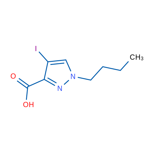 1-Butyl-4-iodo-1H-pyrazole-3-carboxylic acid 1g