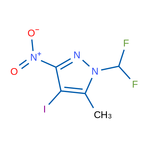 1-(Difluoromethyl)-4-iodo-5-methyl-3-nitro-1H-pyrazole 1g