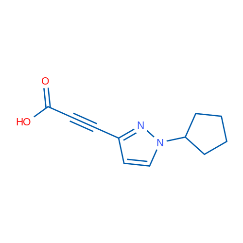 3-(1-Cyclopentyl-1H-pyrazol-3-yl)propiolic acid 1g