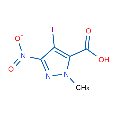 4-Iodo-1-methyl-3-nitro-1H-pyrazole-5-carboxylic acid 5g
