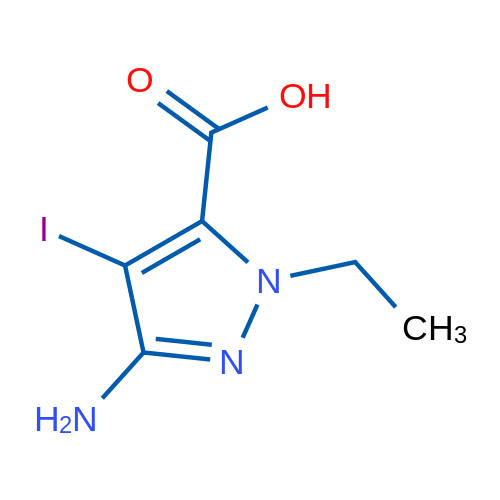 3-Amino-1-ethyl-4-iodo-1H-pyrazole-5-carboxylic acid 1g