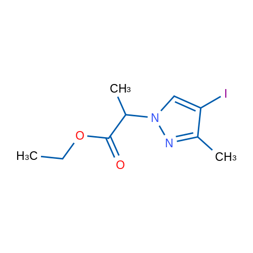 Ethyl 2-(4-iodo-3-methyl-1H-pyrazol-1-yl)propanoate 1g